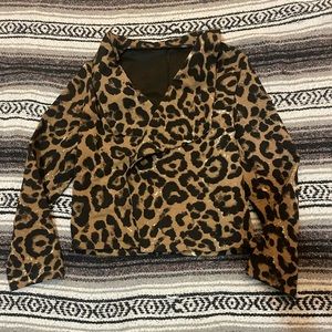 Leopard blazer